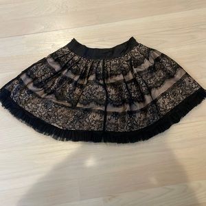 Vintage lace mini-skirt